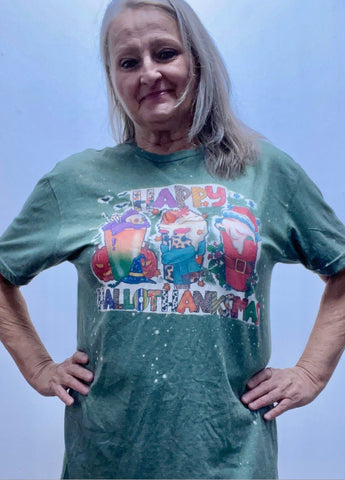 Happy Hallowthankmas T-Shirt OhhMy! Gifts and Things, LLC