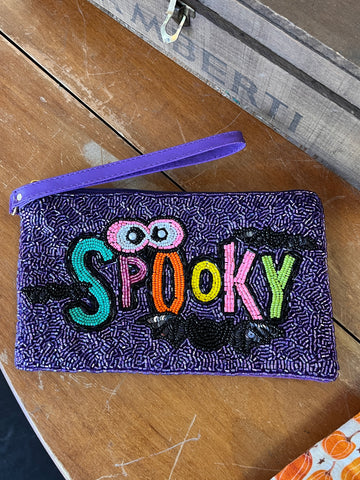 Spooky Beaded Wristlet