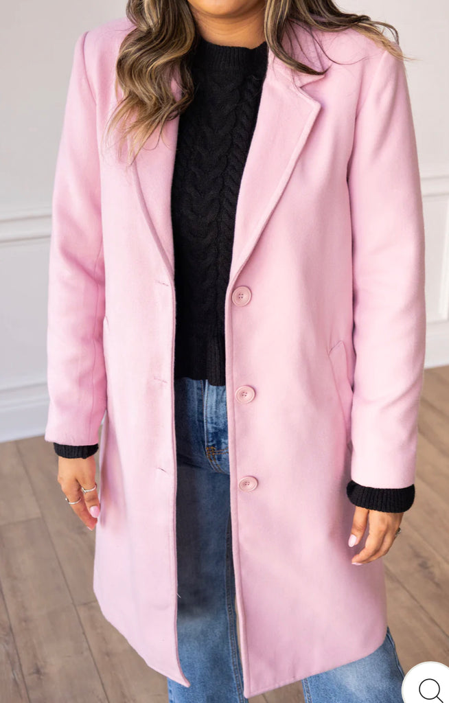 Phoebe Coat in Pink