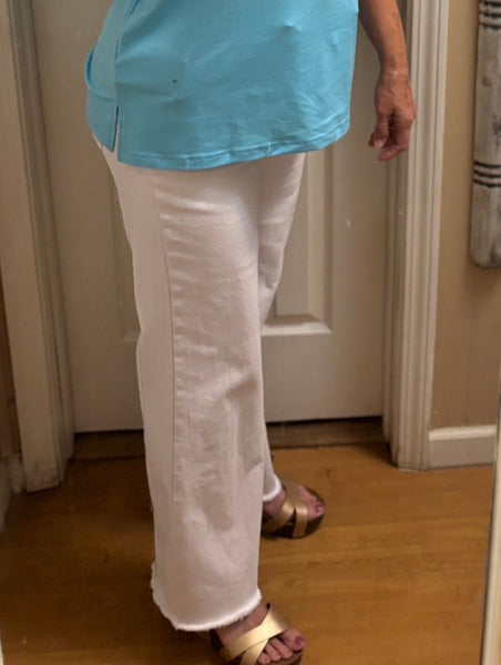 Zenana White Acid Wash DenimJeans Amanda Queen