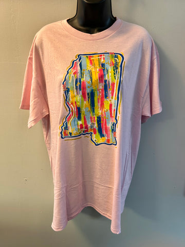 Mississippi State T-Shirt Multicolor - Gildan MS Pride Graphic Tee