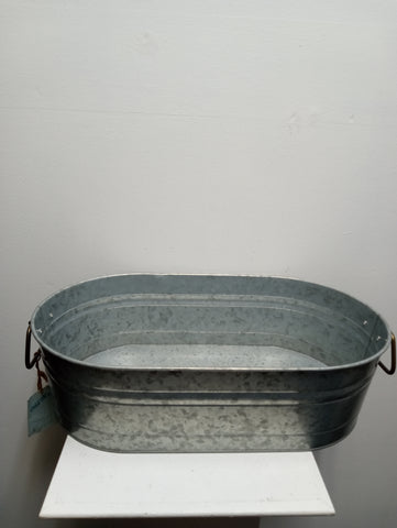 Galvanized Bucket | Rustic Farmhouse Planter & Storage Tub