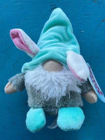 Stuffed gnome-teal/gray shelf sitter Shirley Ollison