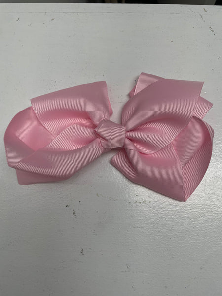 Large, oversized hair bows for girls and kids. Statement bow clips and accessories perfect for special occasions, pageants, photos, and everyday style.-Pink clip on