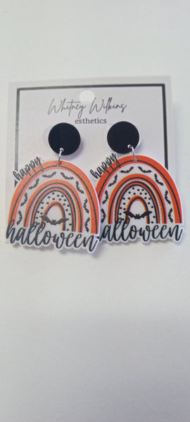 Halloween acrylic stud earrings