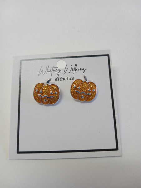 Halloween small acrylic stud earrings