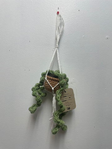 Hand crafted 13"crotchet Hanging succelent Hannah Bodker