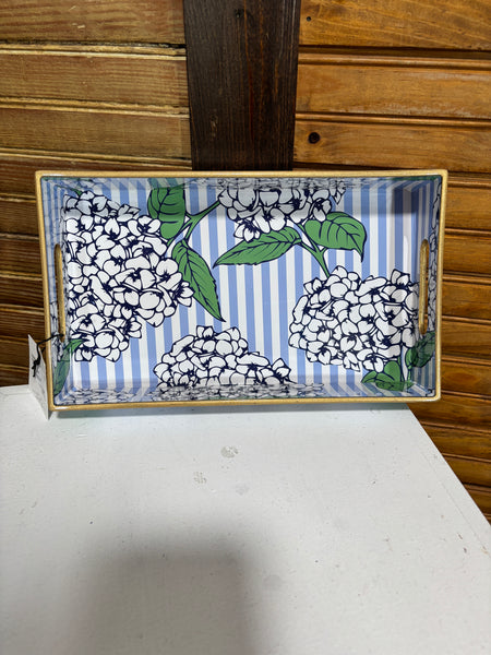 Hydrangea Tray, 11.25 x 6.5 OhhMy! Gifts and Things, LLC