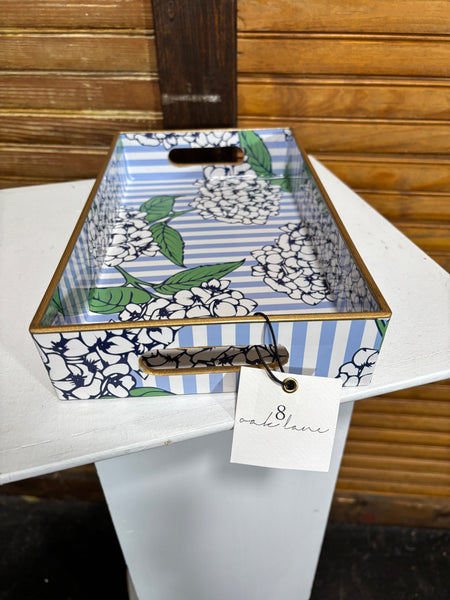Hydrangea Tray, 11.25 x 6.5 OhhMy! Gifts and Things, LLC