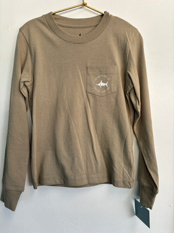 Saltwater boys, Mallard T-shirt, long sleeve-tan