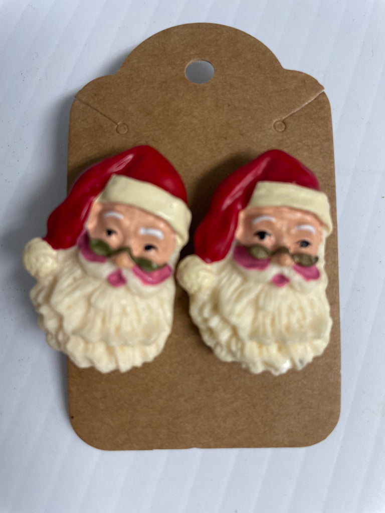 Santa Face Post Earrings