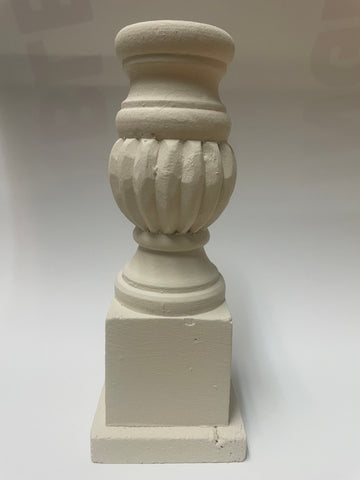 6 1/2" Tall White Candle Holder