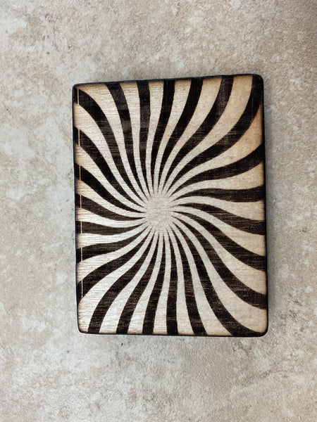 Abstract Lasered 4"x3" Shelf sitter Rick Dantzler