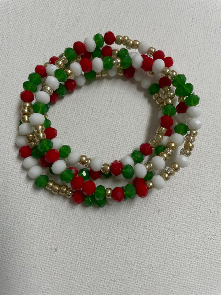 Christmas Multi Color stack Bracelet