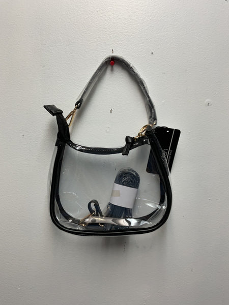8"x6" Cresent Shape Clear tote bag w/strap OhhMy! Gifts and Things, LLC