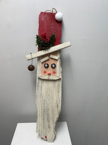 29"Tall Driftwood Santa w/bell Wall Decor