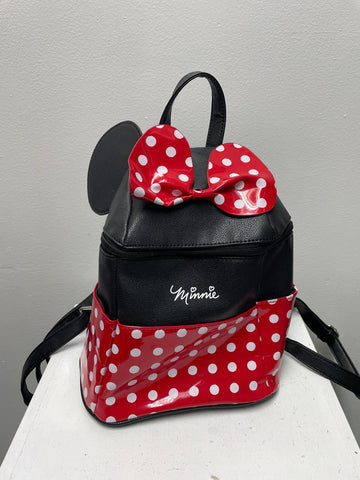 Daniellle Nicole Kid's Black/Red white polka dot Minnie Backpack