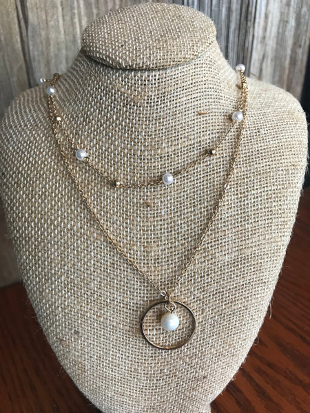Pearl Circle Necklace Bundle