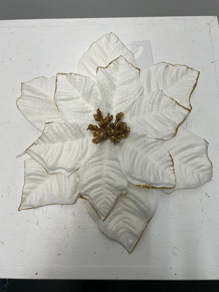 White Magnolia w/gold trim tree hangers-small