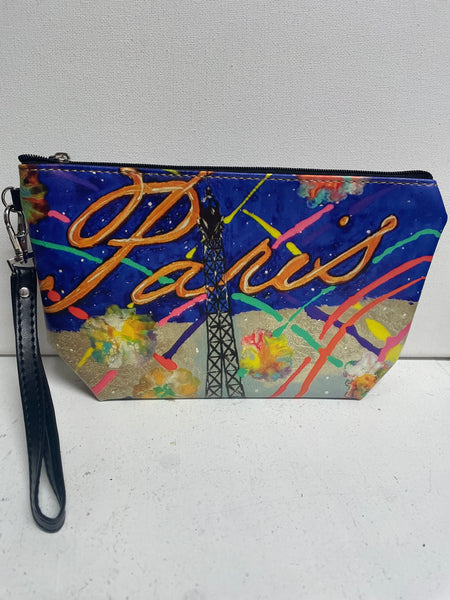 8 1/2"x 5 1/2" Wearable Art Wristlets Handbag Tiffany Sutton-Paris