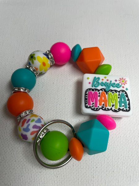 Mama Multi color Keychains-Boujee MAMA