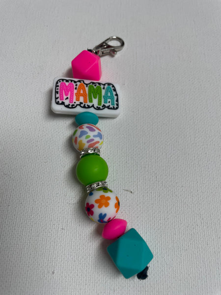 Mama Multi color Keychains-6"Long MAMA