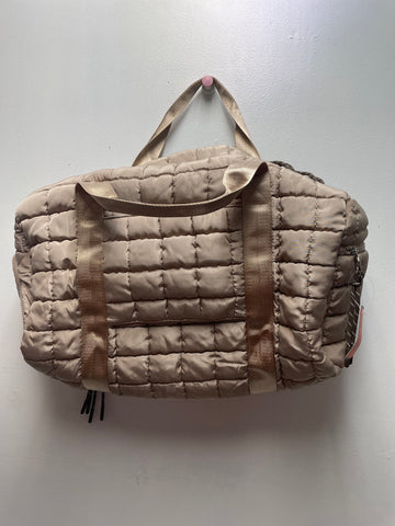 18" x 12' Alba Puffy Duffle Bag-tan