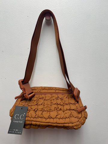 C.C. 9"x5" Fanny pack 9"x5" Fanny Pack=brown