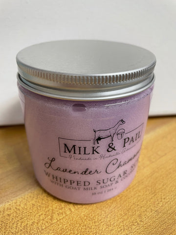 Milk & Pail 10 oz. Whipped Sugar Scrub-Lavender & Chamomile