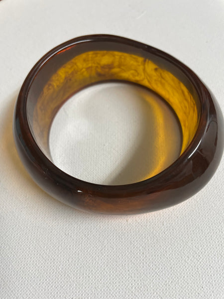 1 1/2"Acrylic bangles-brown