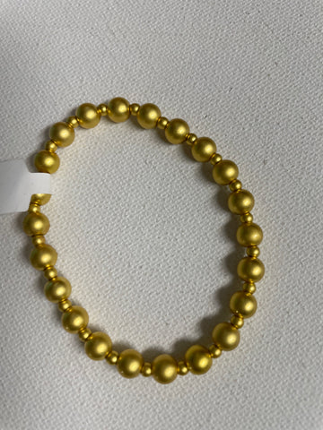 Gold Beaded bracelets Amanda Queen-matt gold