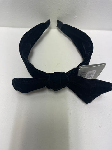 Black Velvet Headband w/bow