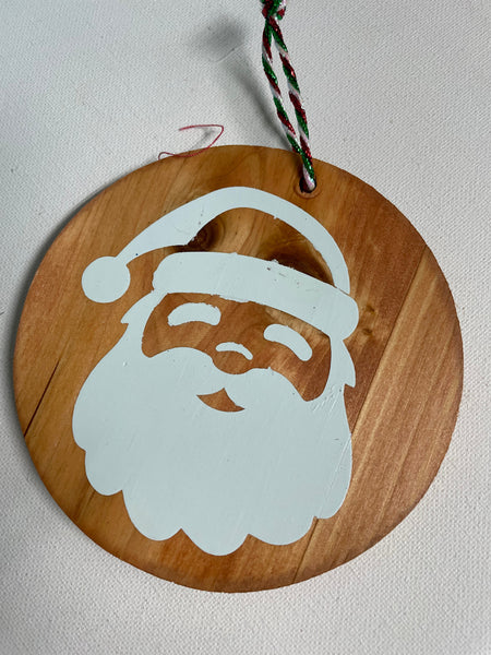 5"Round Wood Christmas Ornaments" Western S Chicks & Ts