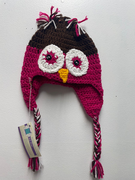 Baby Crochet Owl Hat - Handmade Infant Animal Hat | Cute Newborn Gift
