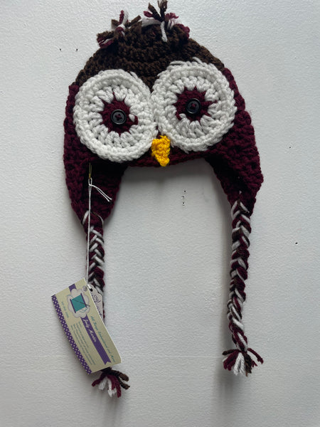 Baby Crochet Owl Hat - Handmade Infant Animal Hat | Cute Newborn Gift