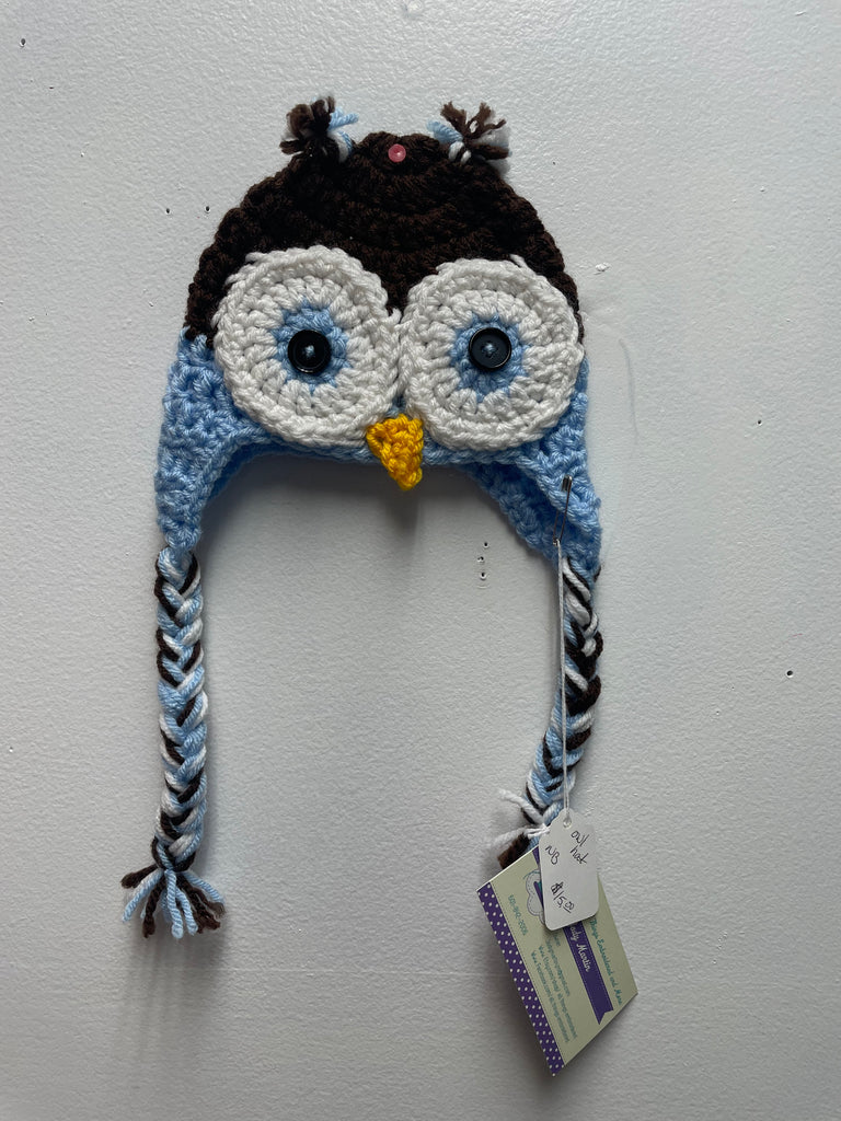 Baby Crochet Owl Hat - Handmade Infant Animal Hat | Cute Newborn Gift