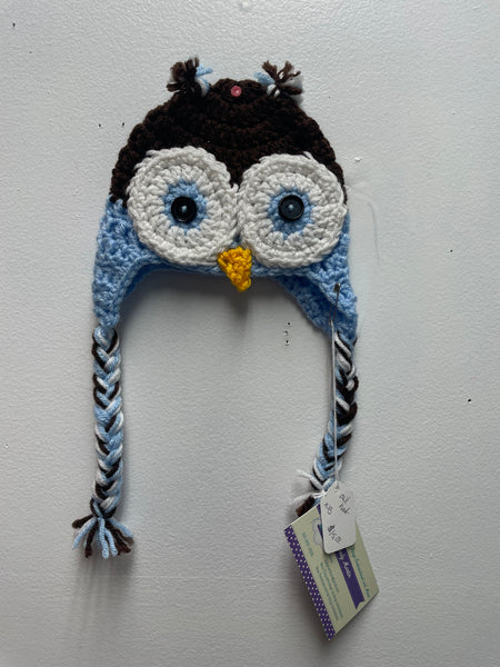 Baby Crochet Owl Hat - Handmade Infant Animal Hat | Cute Newborn Gift