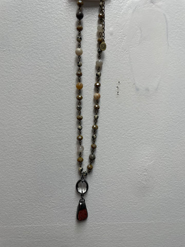 "Dylan Pica handcrafted bamboo necklace, natural eco-friendly boho jewelry with artisan design"