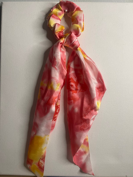 Hair Scrunchie-Pink Yellow