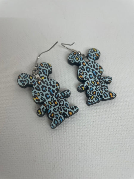 Easter earrings-Lepard bunny