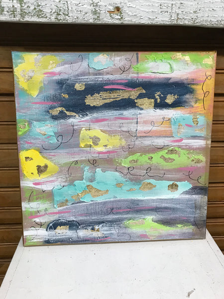 12 x 12 Abstract Canvas Painting