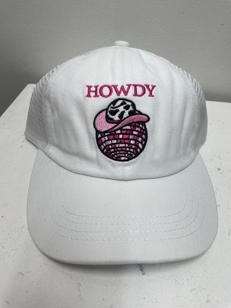 C.C. Ball hat w/cowgirl hat w/Howdy Amanda Queen