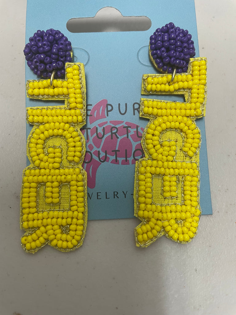 Assorted Beaded Sport Earrings Amanda Queen