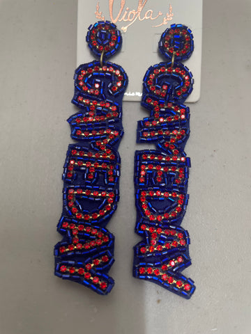 Assorted Beaded Sport Earrings Amanda Queen