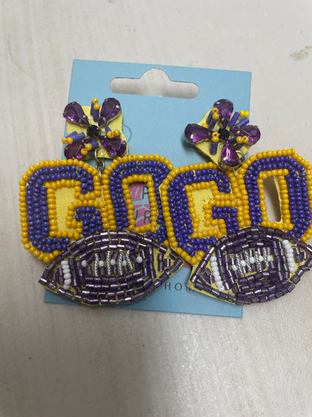 Assorted Beaded Sport Earrings Amanda Queen