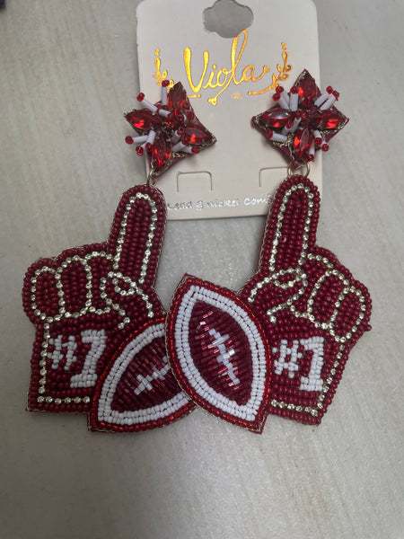 Assorted Beaded Sport Earrings Amanda Queen