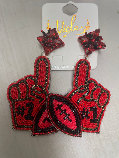 Assorted Beaded Sport Earrings Amanda Queen