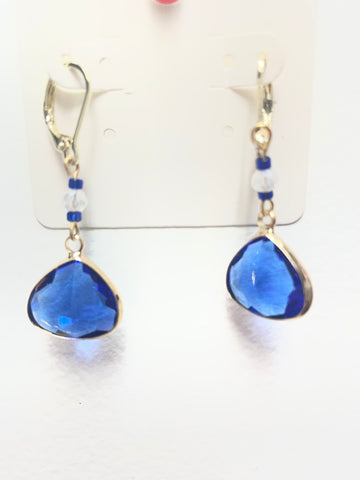 1 1/2" Stone Translucent Dangle Earrings OhhMy! Gifts and Things, LLC