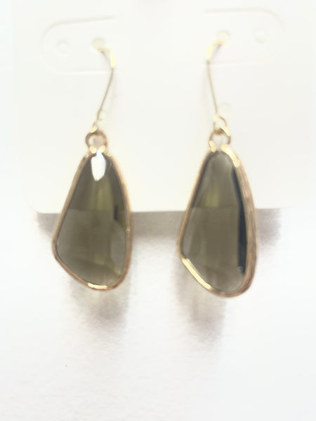 1 1/2" Stone Translucent Dangle Earrings OhhMy! Gifts and Things, LLC