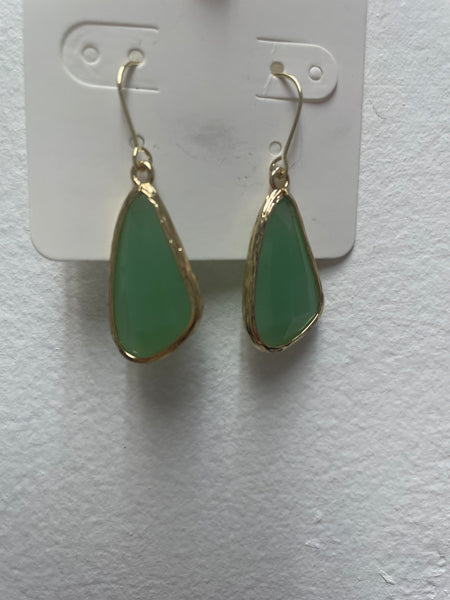 1 1/2" Stone Translucent Dangle Earrings OhhMy! Gifts and Things, LLC
